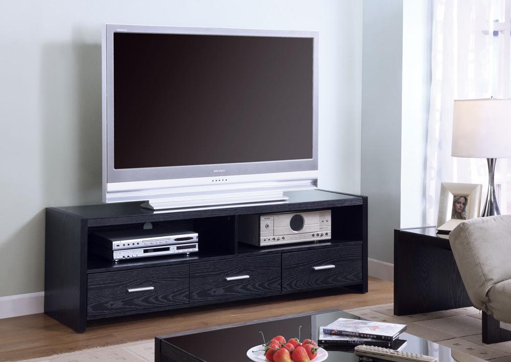 Coaster - Alton Tv Console (Black) - 700645 veiw 1