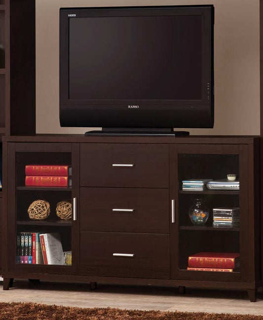Coaster - Lewes Tv Console (Cappuccino) - 700881 veiw 1
