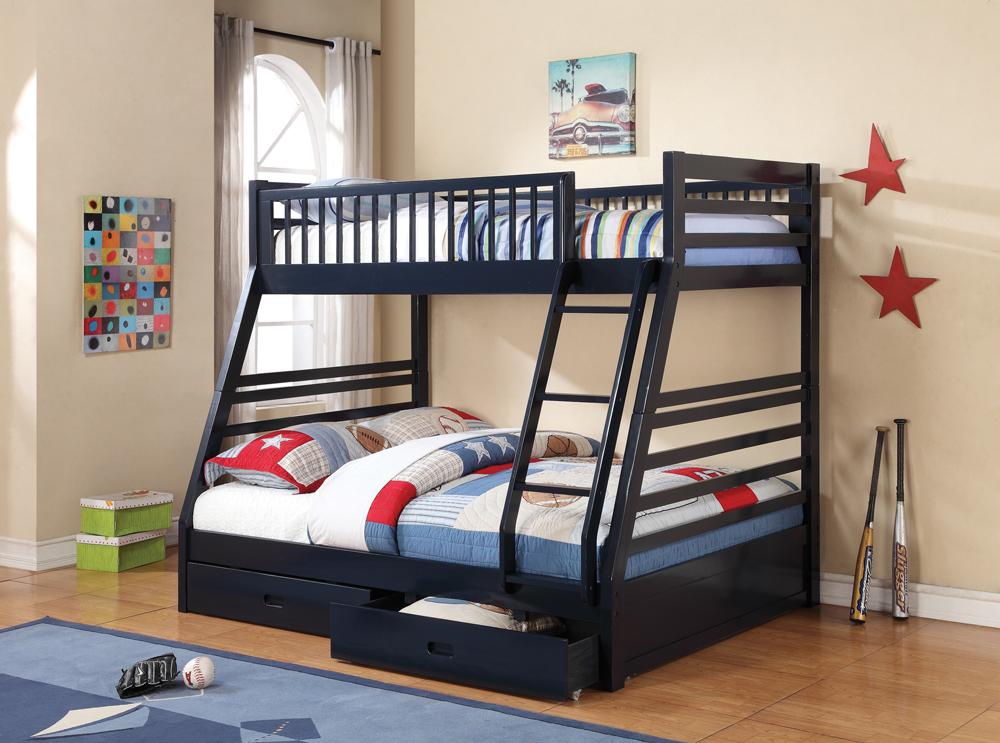 Coaster - Ashton Twin/Full Bund Bed (Navy Blue) - 460181 veiw 1