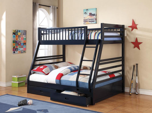 Coaster - Ashton Twin/Full Bund Bed (Navy Blue) - 460181 veiw 1