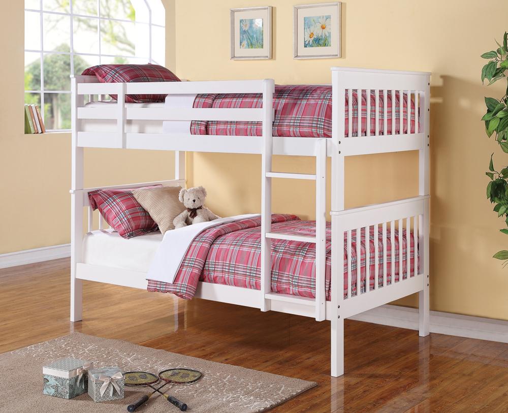 Coaster - Chapman Twin/Twin Bunk Bed (White) - 460244 veiw 1