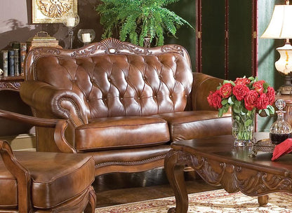 Coaster - Victoria Loveseat (Warm Brown) - 500682 veiw 1