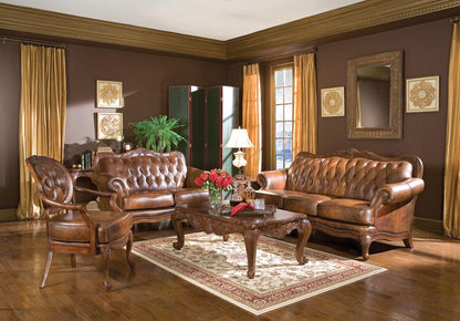 Coaster - Victoria Sofa (Warm Brown) - 500681 veiw 2