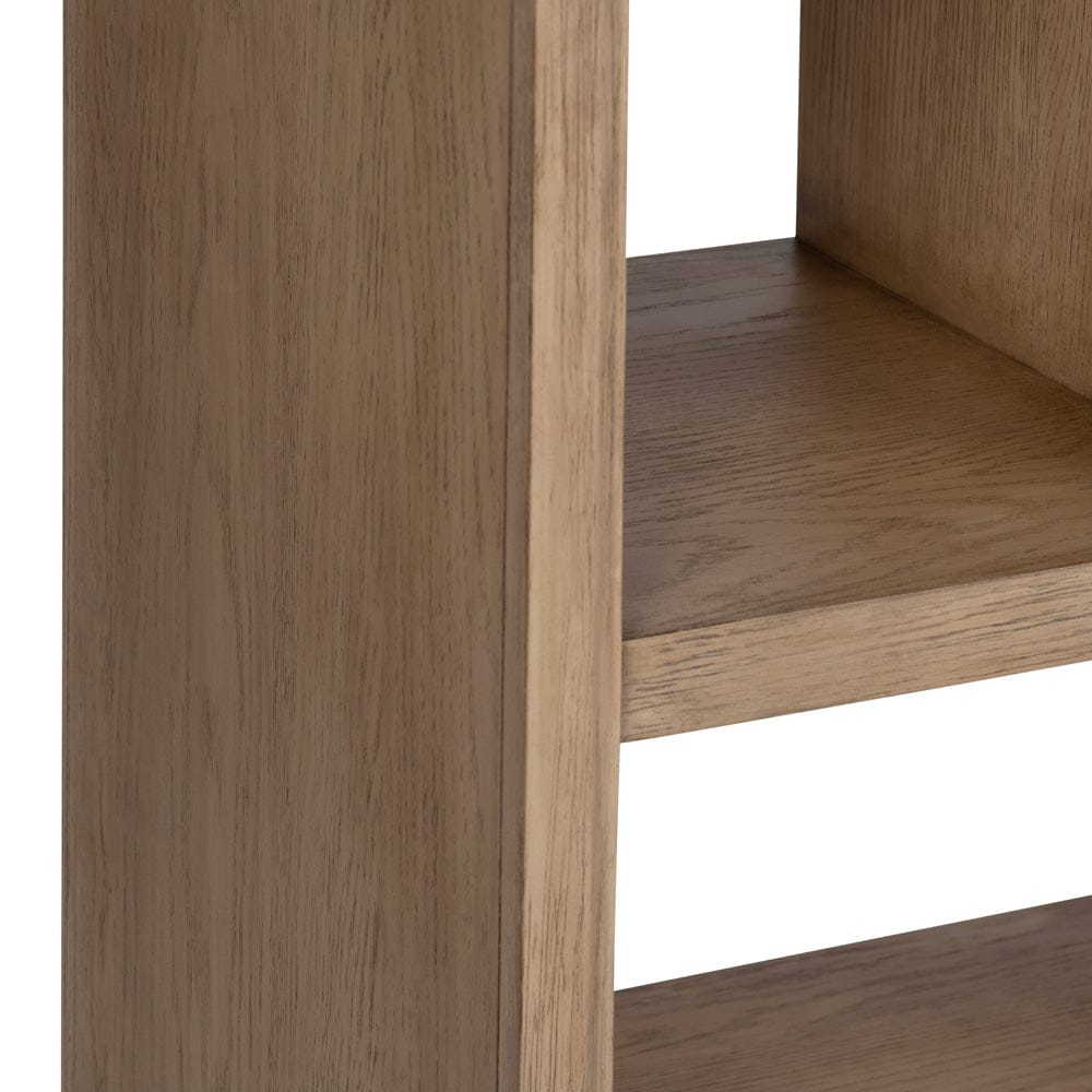 Crestview Collection - 36 in. Tan Solid Wood 10 Shelf Bookcase - CVFDR1233 view 3