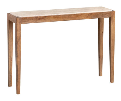 Crestview Collection - 42 in. Brown Travertine Accent Console Sofa Table - CVFNR4544 view 1