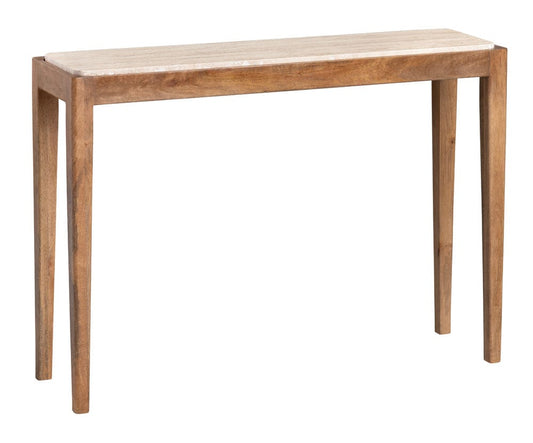 Crestview Collection - 42 in. Brown Travertine Accent Console Sofa Table - CVFNR4544 view 1
