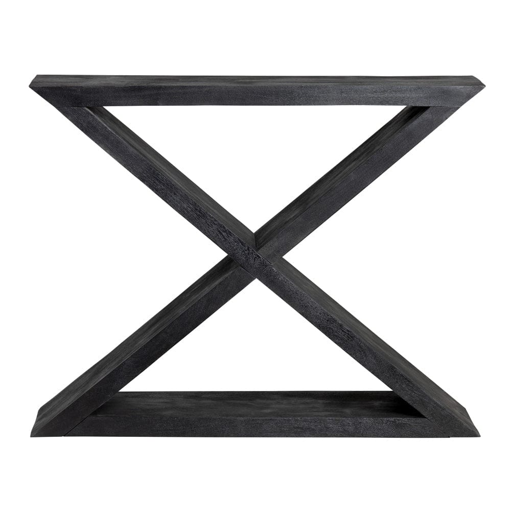 Crestview Collection - 44 in. Black Solid Wood Accent Console Sofa Table - CVFNR4213 view 2