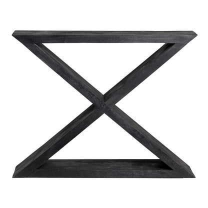 Crestview Collection - 44 in. Black Solid Wood Accent Console Sofa Table - CVFNR4213 view 2