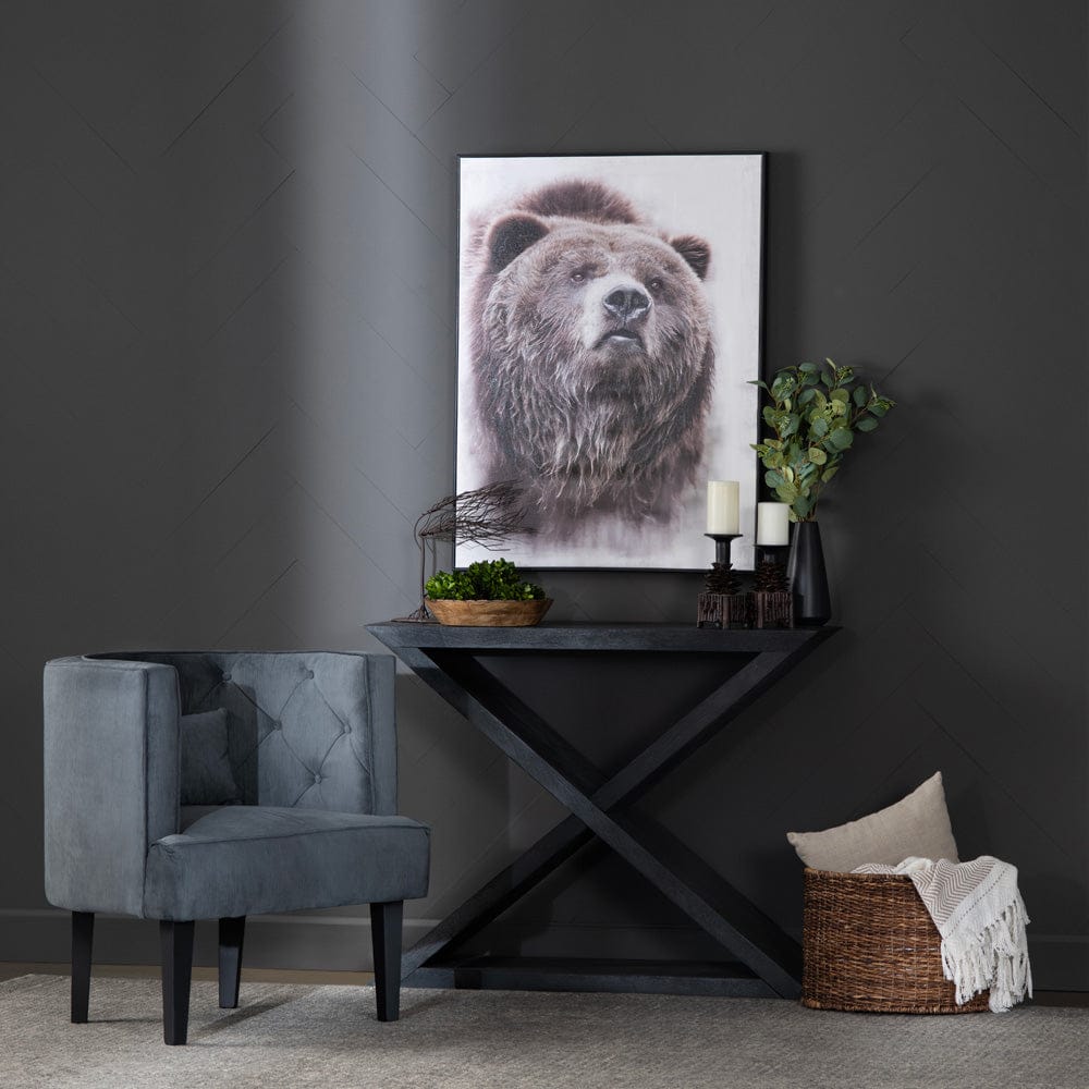 Crestview Collection - 44 in. Black Solid Wood Accent Console Sofa Table - CVFNR4213 view 5