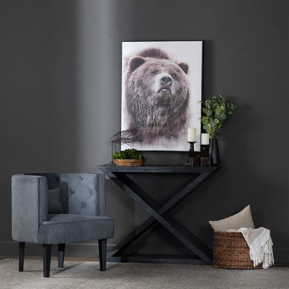 Crestview Collection - 44 in. Black Solid Wood Accent Console Sofa Table - CVFNR4213 view 5