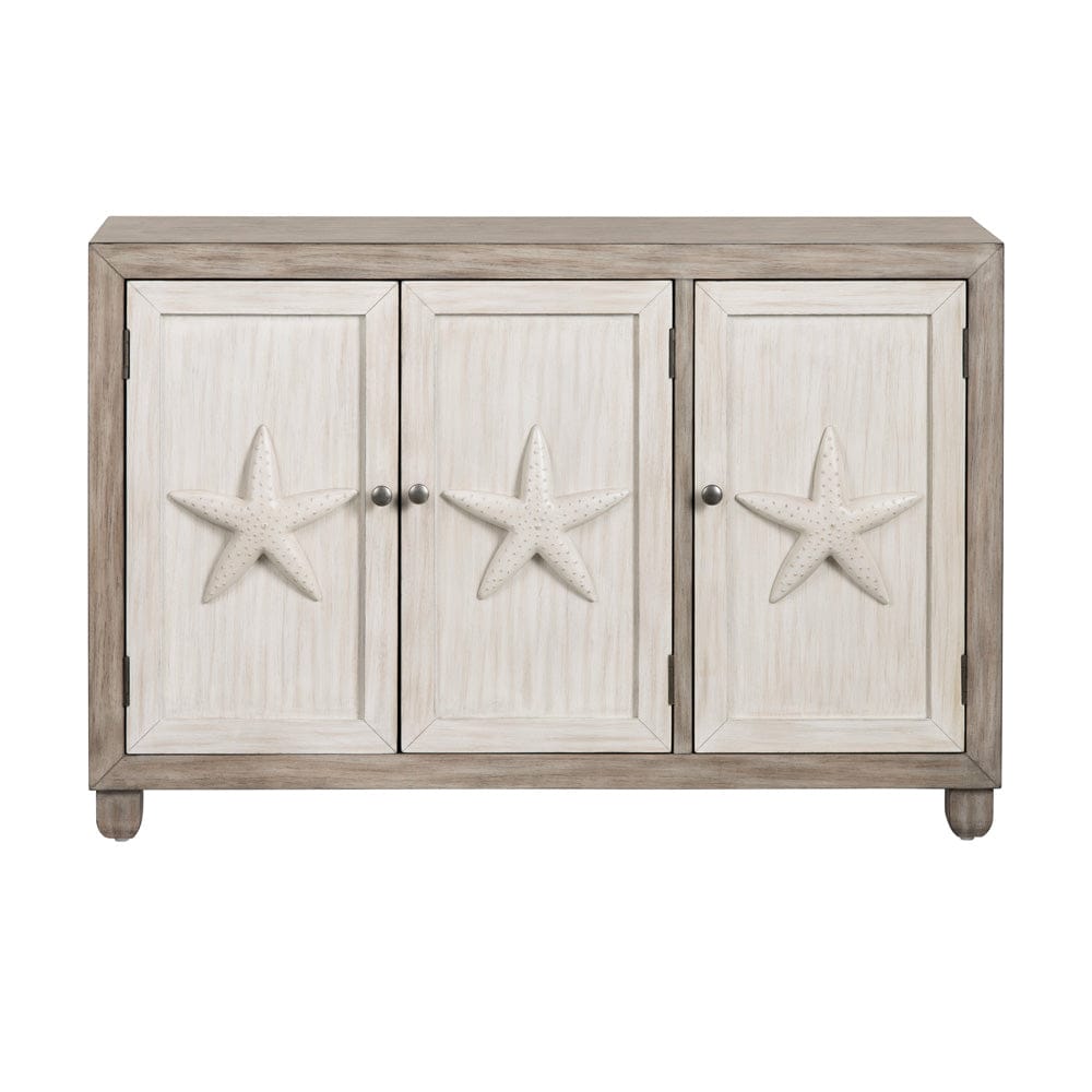 Crestview Collection - 47.5 in. Brown Wooden 3 Door Media Credenza / Sideboard - CVFVR8507 view 2
