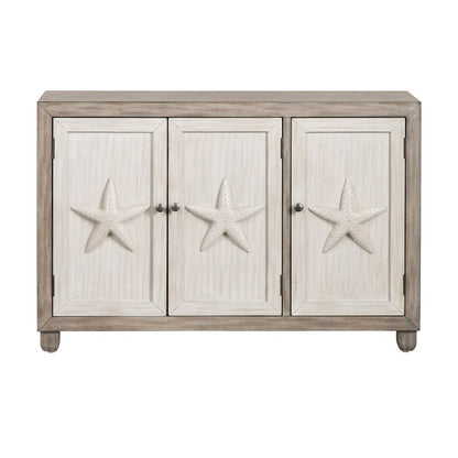 Crestview Collection - 47.5 in. Brown Wooden 3 Door Media Credenza / Sideboard - CVFVR8507 view 2