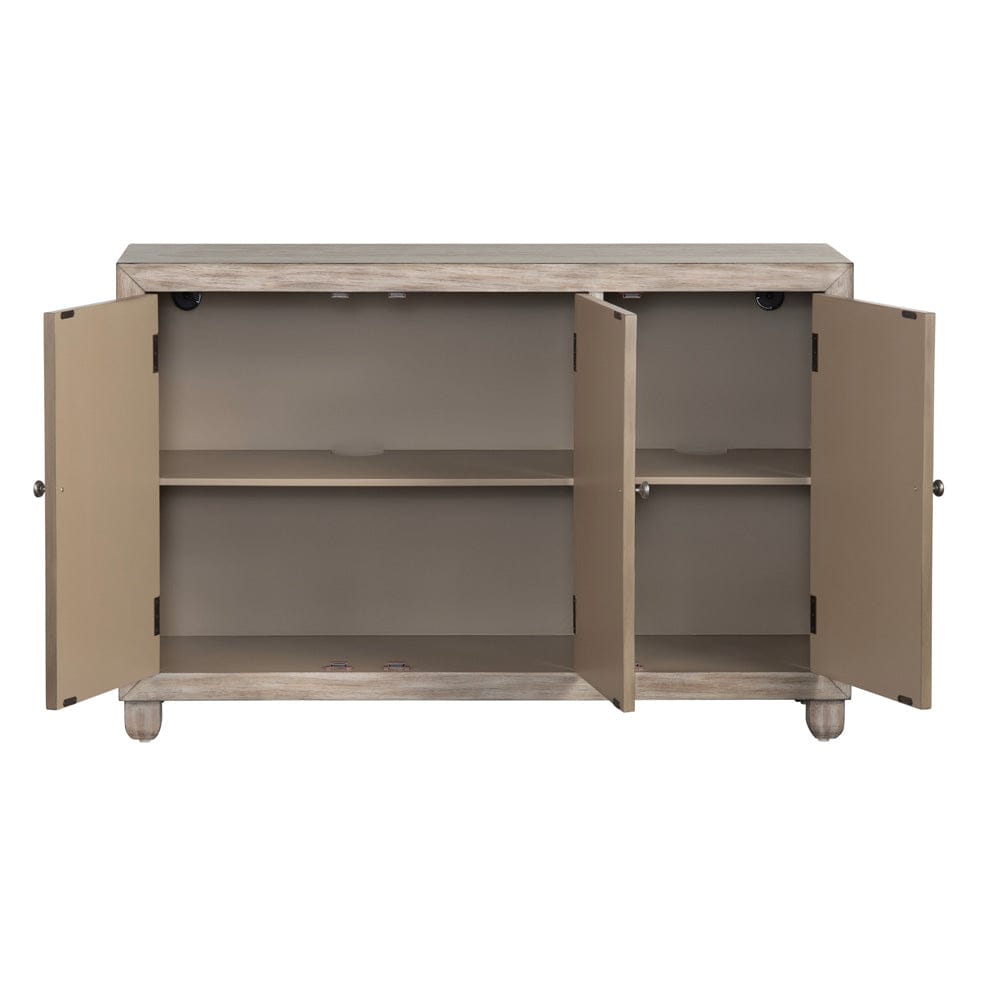 Crestview Collection - 47.5 in. Brown Wooden 3 Door Media Credenza / Sideboard - CVFVR8507 view 3