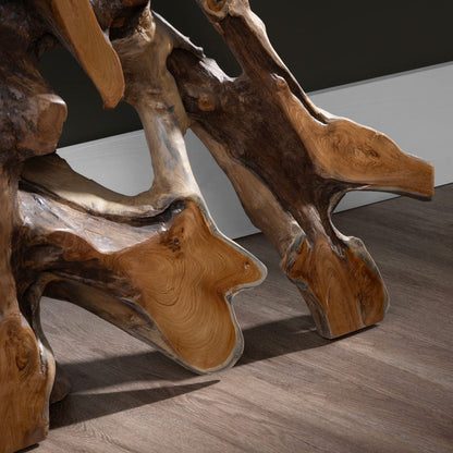 Crestview Collection - 63 in. Tan Solid Wood Accent Console Sofa Table - CVFDR1246 view 5