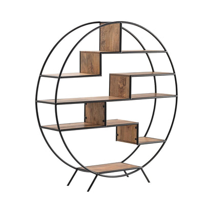 Crestview Collection - 64 in. Brown Solid Wood 7 Shelf Etagere - CVFNR5055 view 1