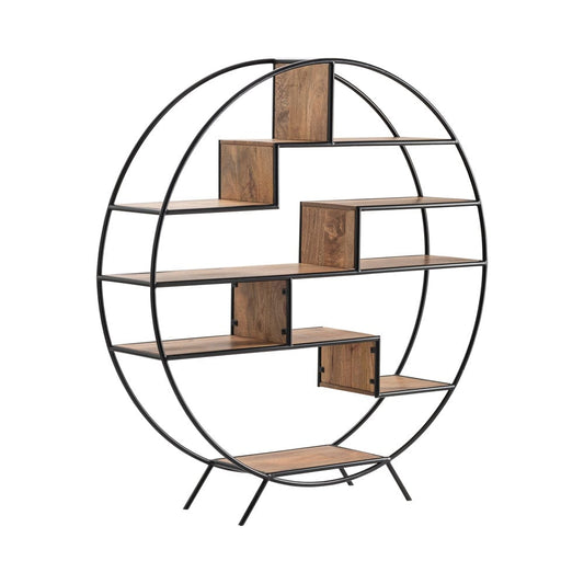 Crestview Collection - 64 in. Brown Solid Wood 7 Shelf Etagere - CVFNR5055 view 1