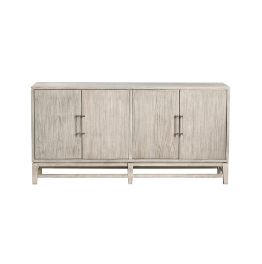 Crestview Collection - 68 in. Cream Solid Wood 4 Door Media Credenza / Sideboard - CVFVR8427 view 2