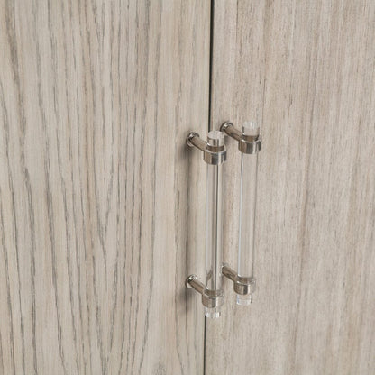 Crestview Collection - 68 in. Cream Solid Wood 4 Door Media Credenza / Sideboard - CVFVR8427 view 4
