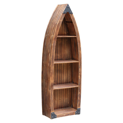 Crestview Collection - 70.75 in. Brown Solid Wood 4 Shelf Bookcase - CVFZR2252 view 1
