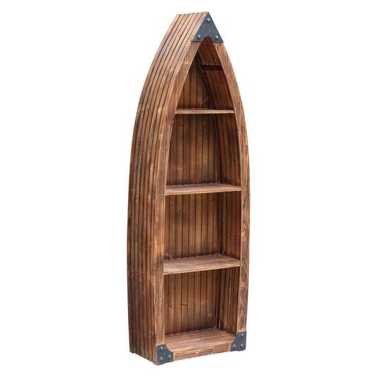 Crestview Collection - 70.75 in. Brown Solid Wood 4 Shelf Bookcase - CVFZR2252 view 1