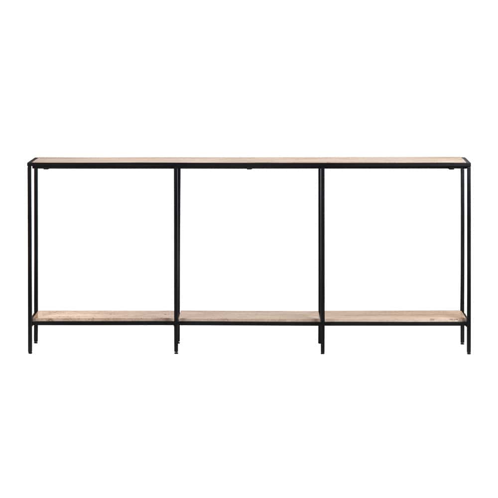 Crestview Collection - 70 in. Brown Travertine Accent Console Sofa Table - CVFNR4595 view 2