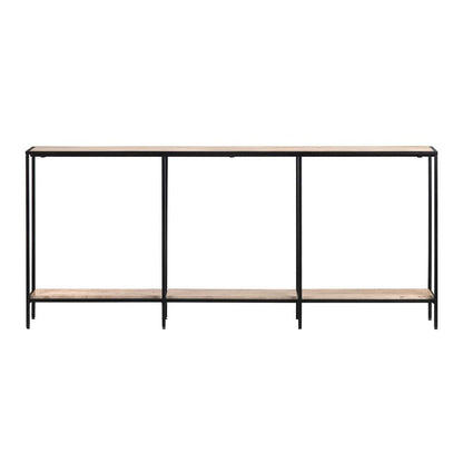 Crestview Collection - 70 in. Brown Travertine Accent Console Sofa Table - CVFNR4595 view 2