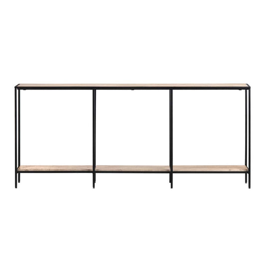 Crestview Collection - 70 in. Brown Travertine Accent Console Sofa Table - CVFNR4595 view 2