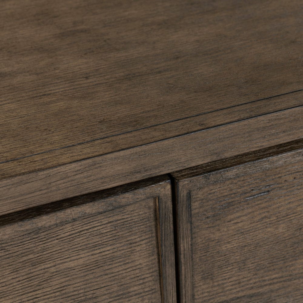 Crestview Collection - 72 in. Brown Solid Wood 3 Door Media Credenza / Sideboard - CVFDR1206 view 4