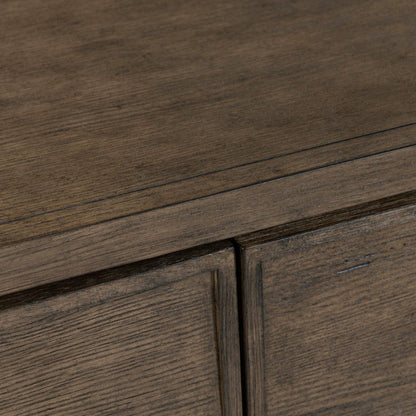 Crestview Collection - 72 in. Brown Solid Wood 3 Door Media Credenza / Sideboard - CVFDR1206 view 4