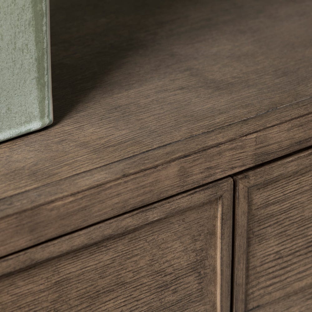 Crestview Collection - 72 in. Brown Solid Wood 3 Door Media Credenza / Sideboard - CVFDR1206 view 5