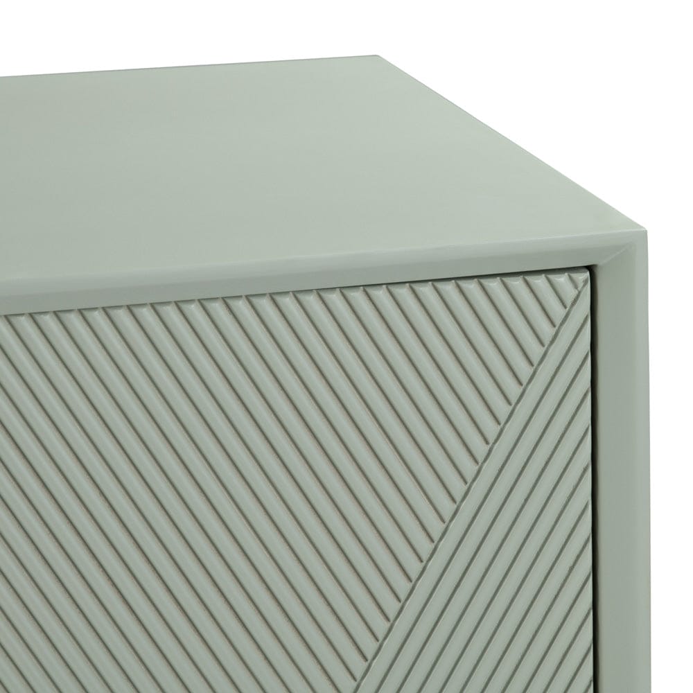 Crestview Collection - 72 in. Green Solid Wood 4 Door Media Credenza / Sideboard - CVFVR8428 view 4