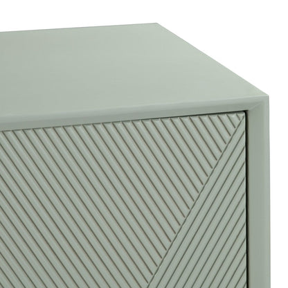 Crestview Collection - 72 in. Green Solid Wood 4 Door Media Credenza / Sideboard - CVFVR8428 view 4