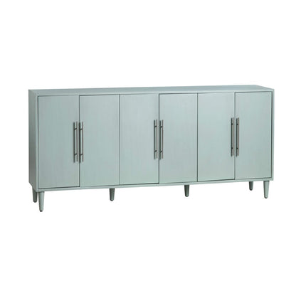 Crestview Collection - 74 in. Green Wooden 6 Door Media Credenza / Sideboard - CVFVR8423 view 1