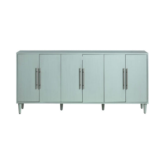 Crestview Collection - 74 in. Green Wooden 6 Door Media Credenza / Sideboard - CVFVR8423 view 2