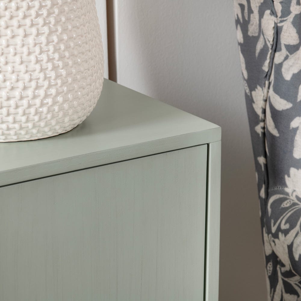 Crestview Collection - 74 in. Green Wooden 6 Door Media Credenza / Sideboard - CVFVR8423 view 6