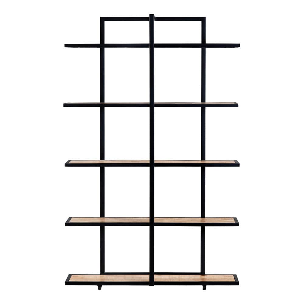 Crestview Collection - 76.5 in. Brown Solid Wood 5 Shelf Etagere - CVFNR4578 view 2