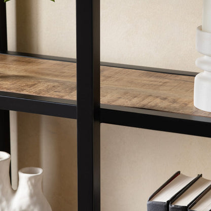 Crestview Collection - 76.5 in. Brown Solid Wood 5 Shelf Etagere - CVFNR4578 view 4