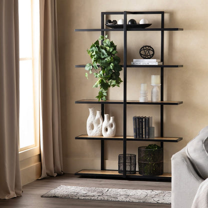 Crestview Collection - 76.5 in. Brown Solid Wood 5 Shelf Etagere - CVFNR4578 view 5