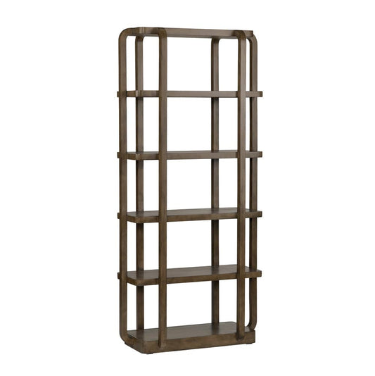 Crestview Collection - 76 in. Brown Solid Wood 5 Shelf Etagere - CVFDR1207 view 1