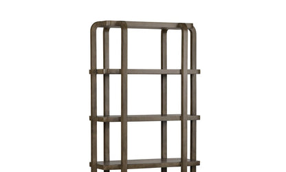 Crestview Collection - 76 in. Brown Solid Wood 5 Shelf Etagere - CVFDR1207 view 3