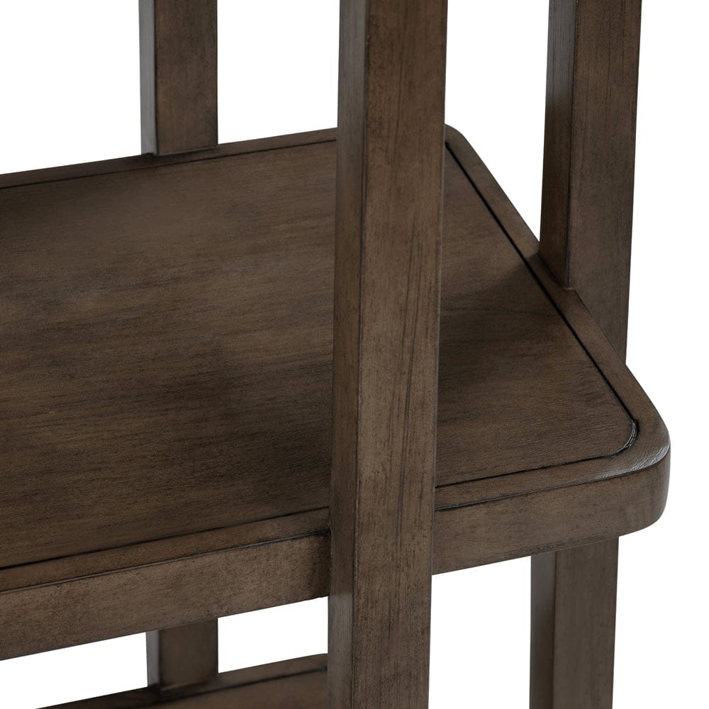 Crestview Collection - 76 in. Brown Solid Wood 5 Shelf Etagere - CVFDR1207 view 4