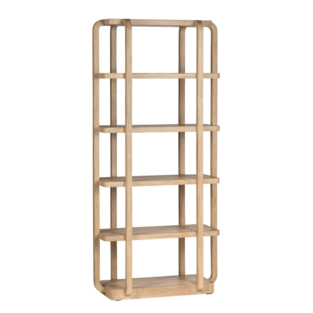 Crestview Collection - 76 in. Tan Solid Wood 5 Shelf Etagere - CVFDR1232 view 1