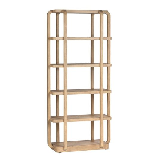 Crestview Collection - 76 in. Tan Solid Wood 5 Shelf Etagere - CVFDR1232 view 1