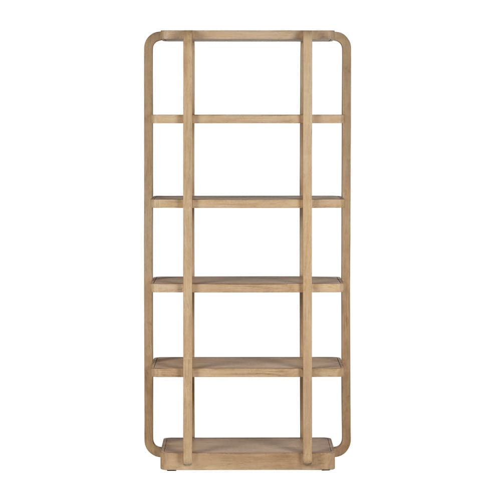 Crestview Collection - 76 in. Tan Solid Wood 5 Shelf Etagere - CVFDR1232 view 2