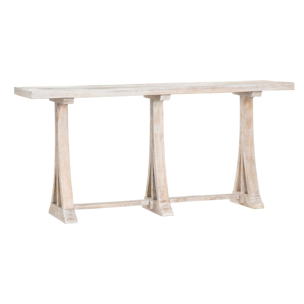 Crestview Collection - 76 in. White Solid Wood Accent Console Sofa Table - CVFNR4615 view 1