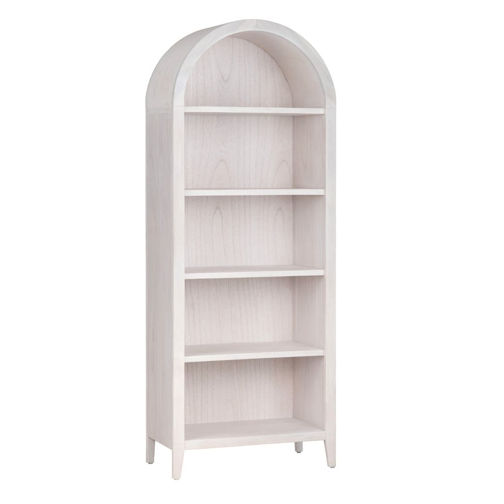 Crestview Collection - 77.5 in. White Solid Wood 5 Shelf Bookcase - CVFDR1027 view 1