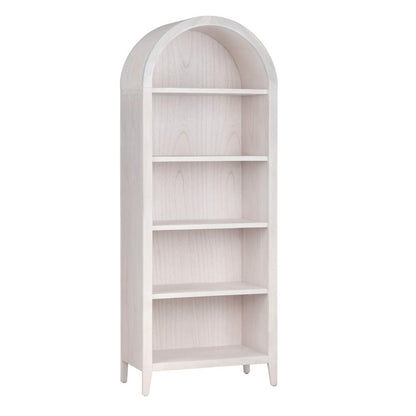Crestview Collection - 77.5 in. White Solid Wood 5 Shelf Bookcase - CVFDR1027 view 1