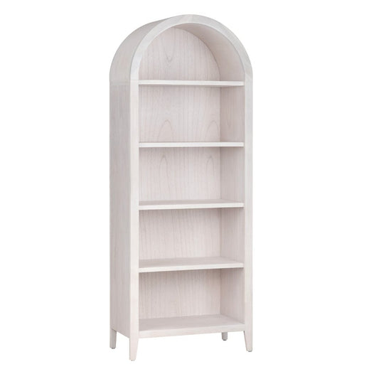Crestview Collection - 77.5 in. White Solid Wood 5 Shelf Bookcase - CVFDR1027 view 1