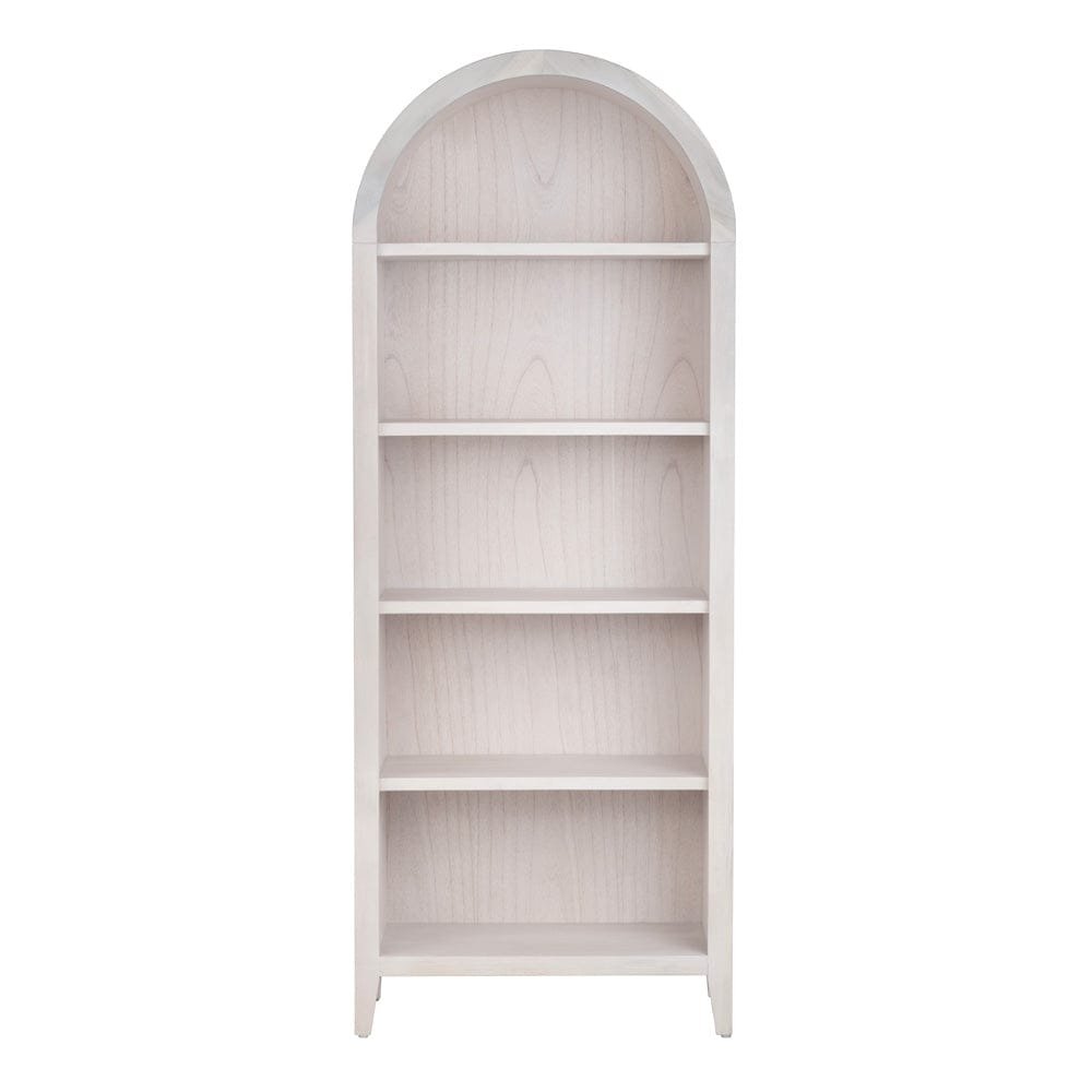 Crestview Collection - 77.5 in. White Solid Wood 5 Shelf Bookcase - CVFDR1027 view 2
