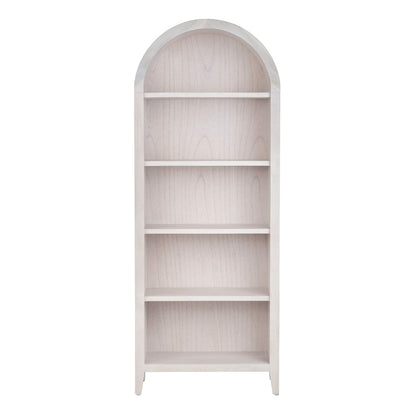 Crestview Collection - 77.5 in. White Solid Wood 5 Shelf Bookcase - CVFDR1027 view 2